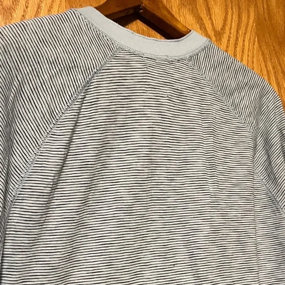 GAP Light Gray Striped Henley - Picture 10 of 10